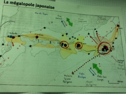 日本の地図の宿題