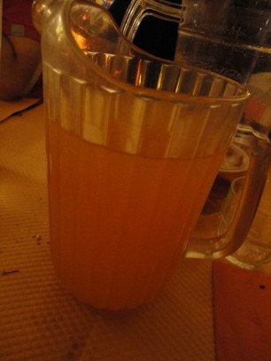一リットルのオレンジジュース！