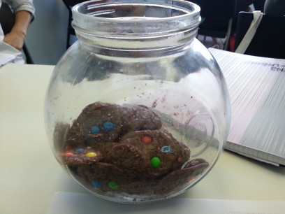 授業中でのクッキー