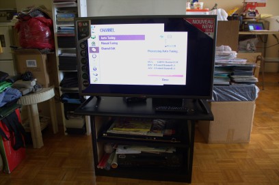 新しいテレビをインストールした！